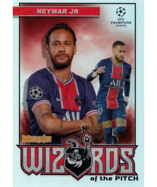 Topps Chrome UEFA Champions League 2020-2021 Merlin Collection Wizards of the Pitch Neymar Jr. (Paris Saint-Germain)